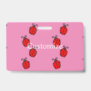 Red Ladybugs Crawling Thunder_Cove Badge