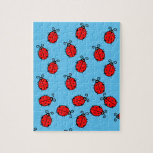 Red Ladybugs Crawling Thunder_Cove Jigsaw Puzzle
