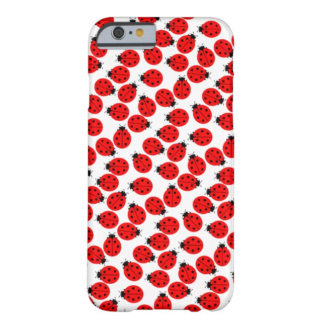 Red Ladybugs Pattern Case-Mate iPhone Case (Back)