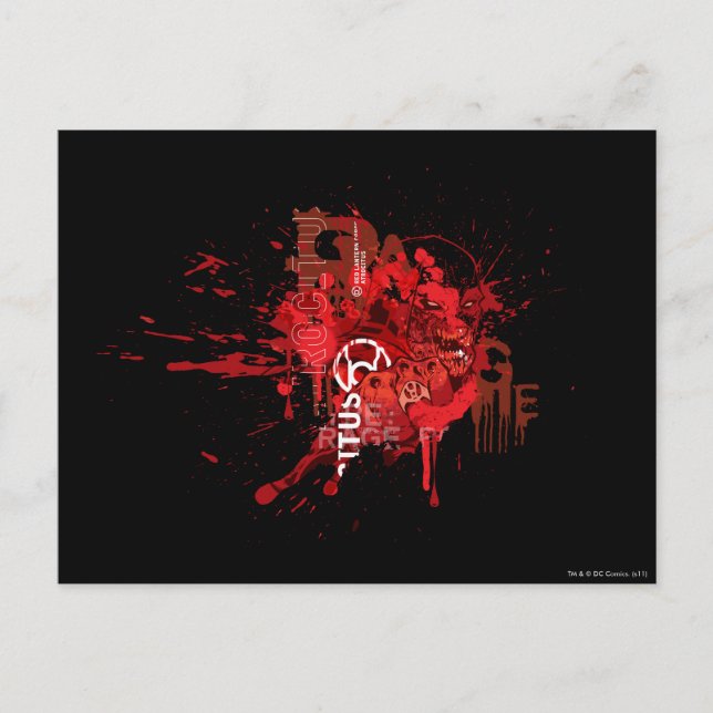 Red lantern Corps Collage Postcard (Front)