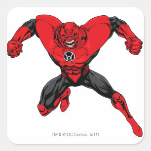 Red Lantern Corps - Rage Jump 1 Square Sticker