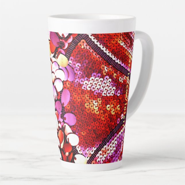 Red Latte Mug (Right Angle)