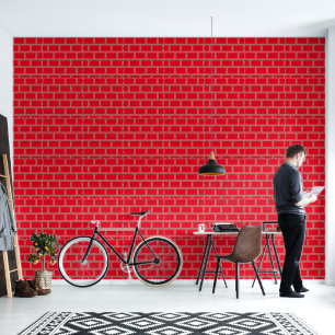 Red Lattice Geo Wallpaper