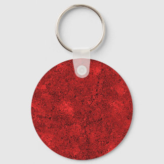 Red Lava Rock Texture Keychain