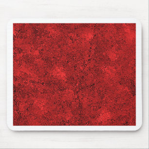 Red Lava Rock Texture Mouse Pad