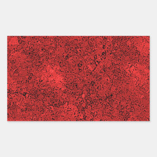 Red Lava Rock Texture Sticker
