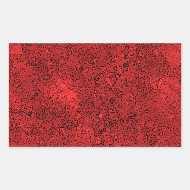 Red Lava Rock Texture Sticker (Front)