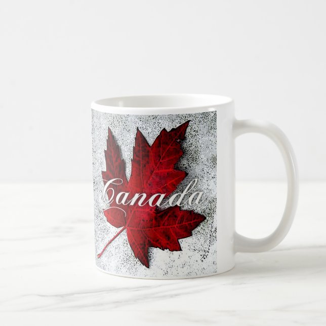 red leaf canada coffee mug (Right)