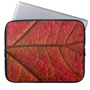 Red leaf laptop sleeve