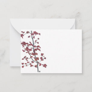 Red Leaf Note Card