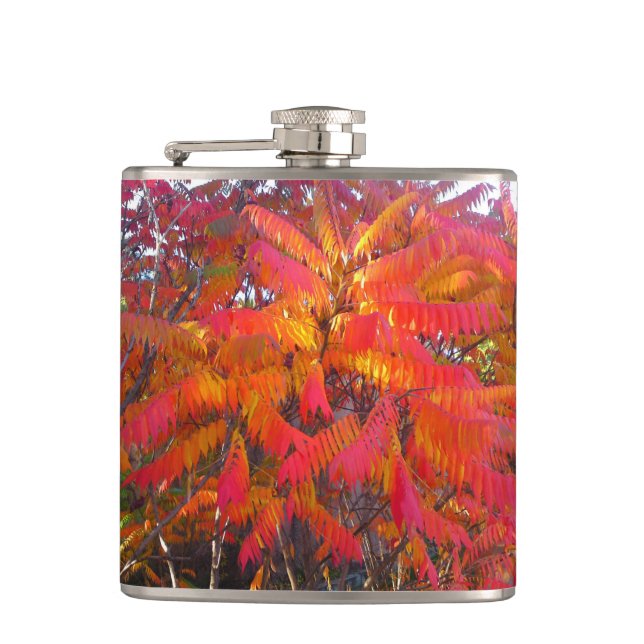 Red Leaf Tree Flask (Front)