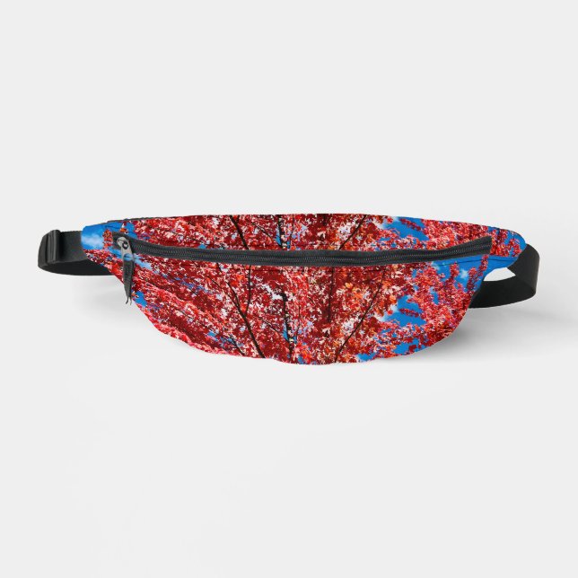 Red Leaf Tree In Fall Fanny Pack (Front)