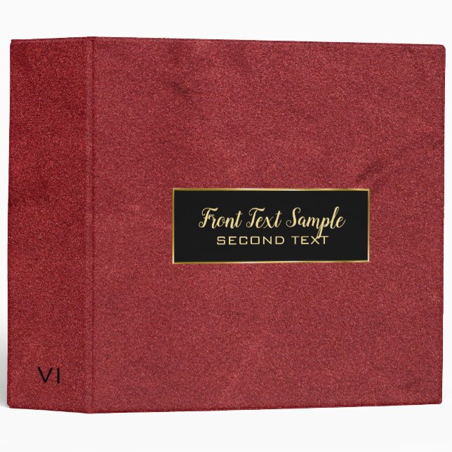 Red Leather Binder (Front/Spine)