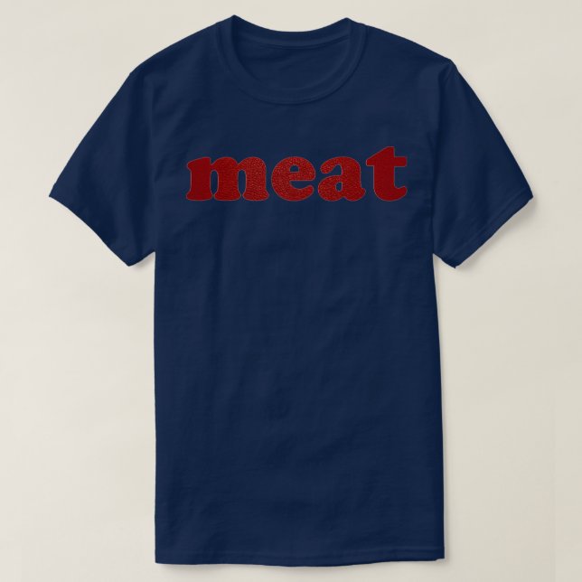Red Leather meat sweat T-Shirt (Design Front)