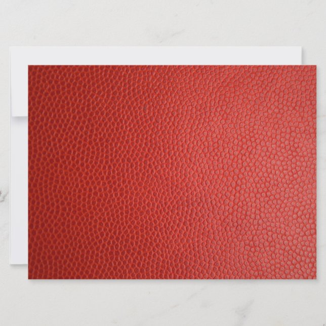 Red Leather Texture Card (Front)