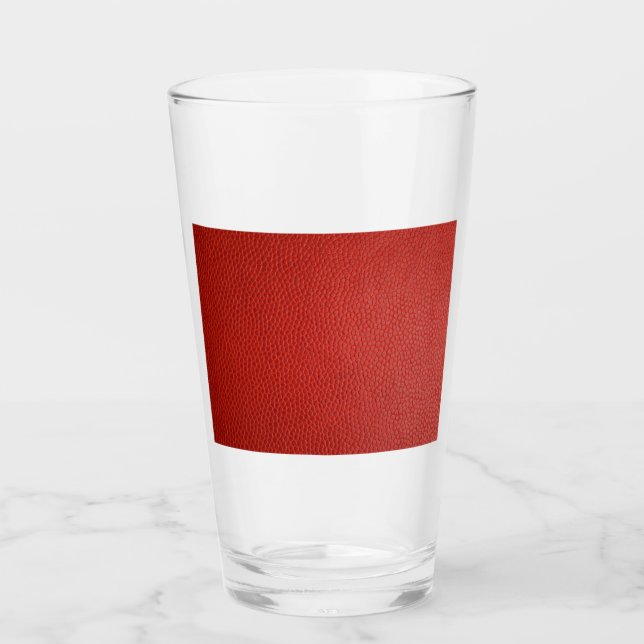 Red Leather Texture Glass (Front)