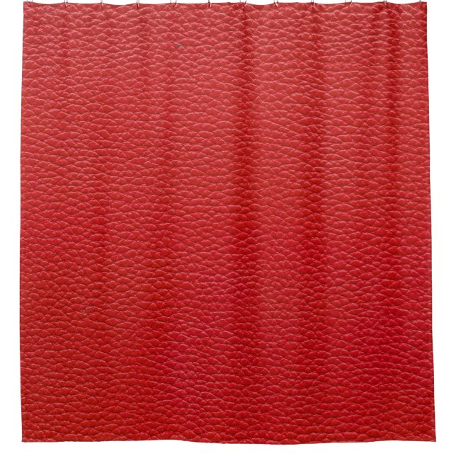 Red leather texture, seamless background. (Front)