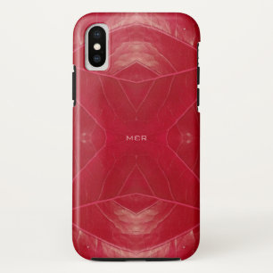 Red Leatherette iPhone X Case