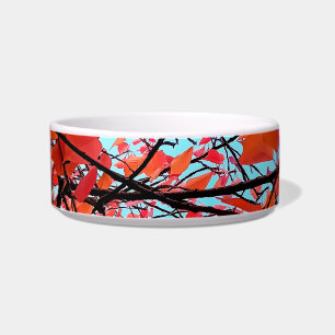 Red leaves bowl