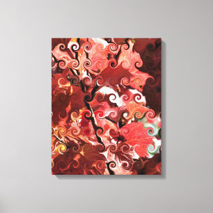 RED LEAVES CANVAS PRINT