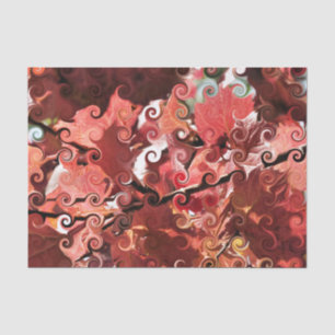 RED LEAVES TISSUE PAPER