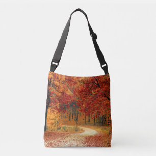Red Leaves Woods Ravishing Durable Versatile Crossbody Bag