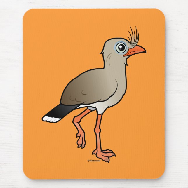 Red-legged Seriema Mouse Pad (Front)