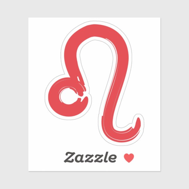 Red LEO Zodiac Sign July August Birthday Astrology (Sheet)