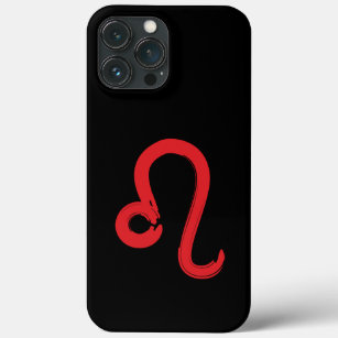 Red LEO Zodiac Sign July August Birthday Astrology iPhone 13 Pro Max Case