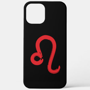 Red LEO Zodiac Sign July August Birthday Astrology iPhone 12 Pro Max Case