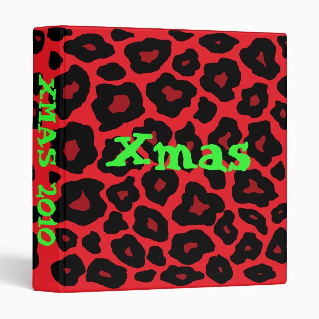Red Leopard Binder (Front/Spine)