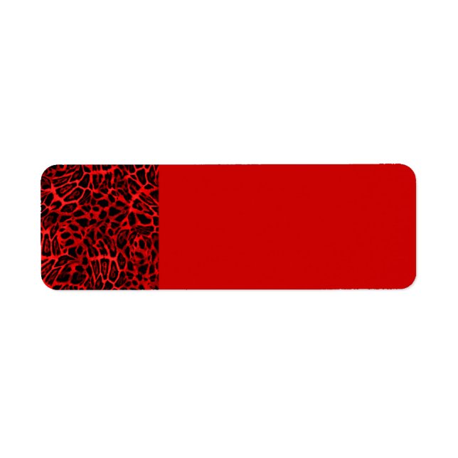 RED LEOPARD WOBBLE PATTERN BACKGROUNDS WALLPAPERS (Front)