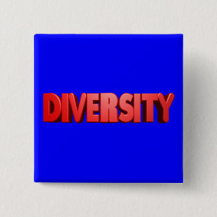 Red Letter Diversity Square 2 Inch Square Button