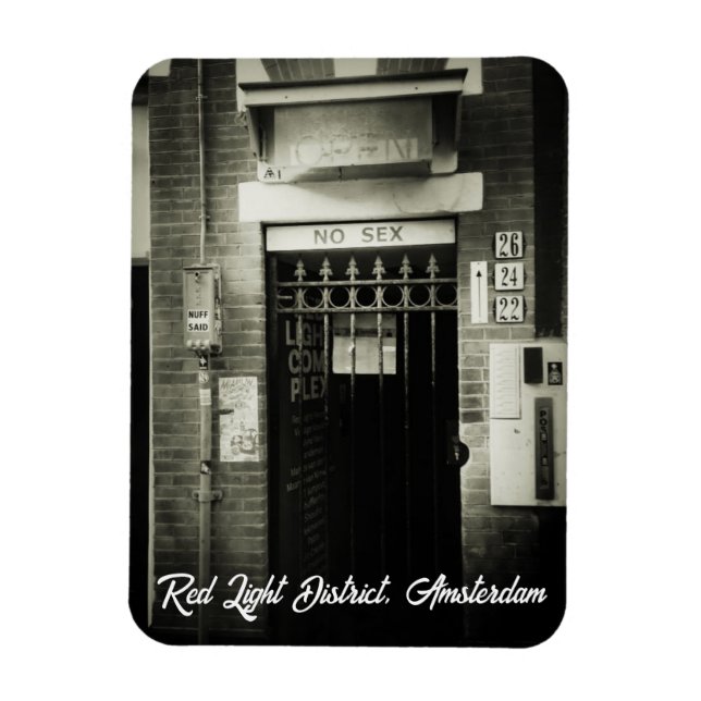 Red Light district, Amsterdam Magnet (Vertical)