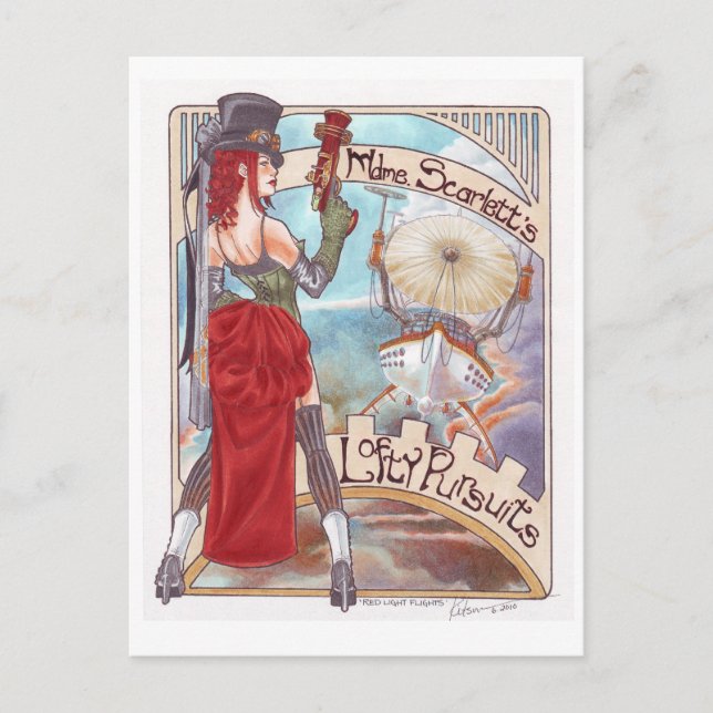 Red Light Flights postcard (Front)