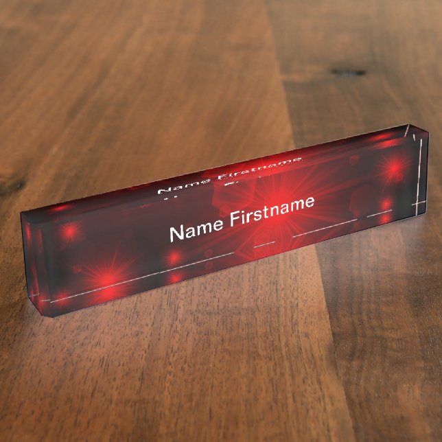 red light stars name plate (Side)