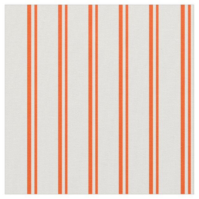 Red & Light Yellow Coloured Stripes Fabric (Close Up)