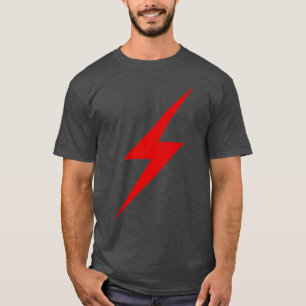 Red Lightning Bolt Of Anarchy T-Shirt