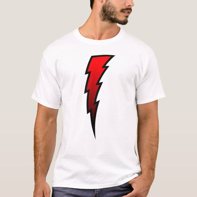Red Lightning Bolt T-Shirt (Front)