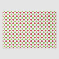 Red & Lime Green Polka Dots