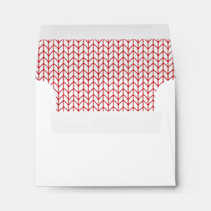 RED LINE KNIT A2 Envelope (note cards) 