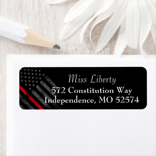 RED LINE Vintage American Flag (Insitu)