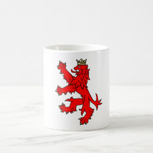 Red Lion Rampant with Gold Crown Mug