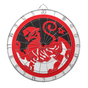 Red Lion Ying Yang Dart Board