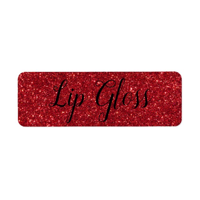 Red Lipgloss label (Front)