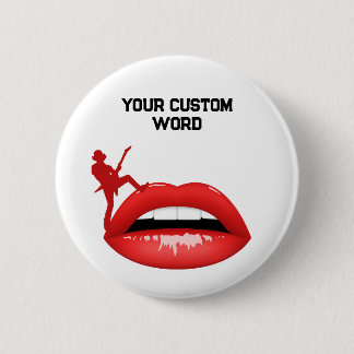 Red Lips and Guitarist Button | Patches