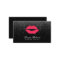 Red Lips Black Glitter Modern Beauty Salon