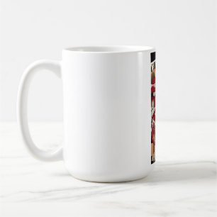 Red Lips Collage Bold Pop Art Coffee Mug