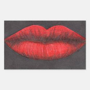Red Lips Graphic Sticker