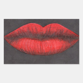 Red Lips Graphic Sticker